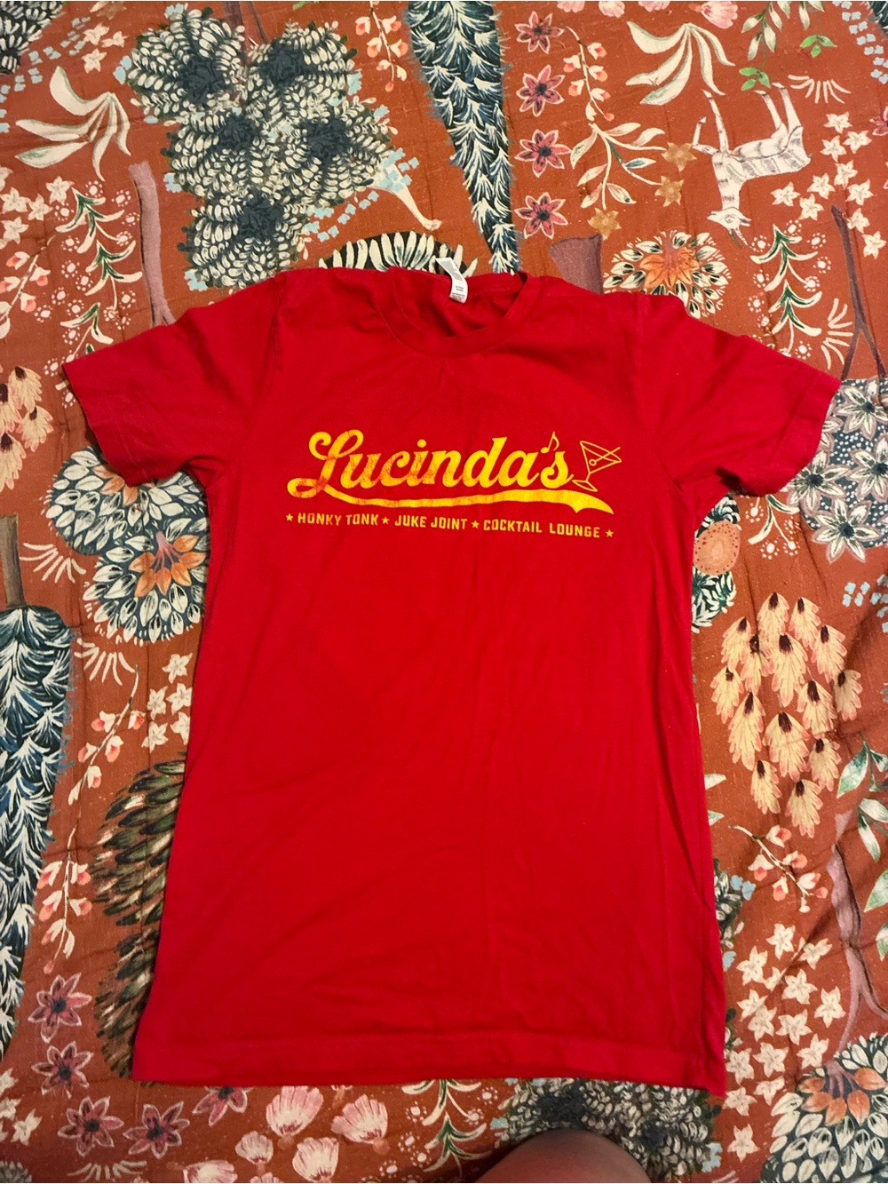 Lucinda Williams Women's Red Short Sleeve Tee